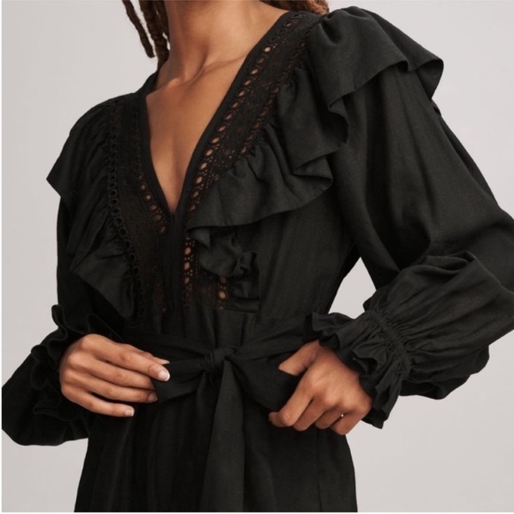 FARM Rio Lace Ruffle Jumpsuit - Picture 4 of 13